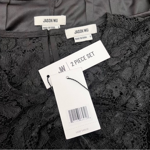 Jason Wu Black Lace Midi Skirt and Top - Picture 3 of 8